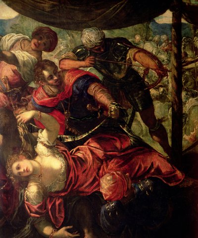 Slag tussen Turken en Christenen, c.158889 (detail) door Jacopo Robusti Tintoretto